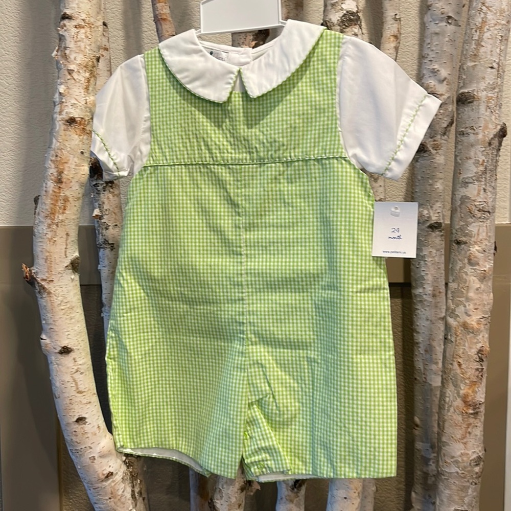 Petit Ami. Brand new with tags. Boys romper with shirt.